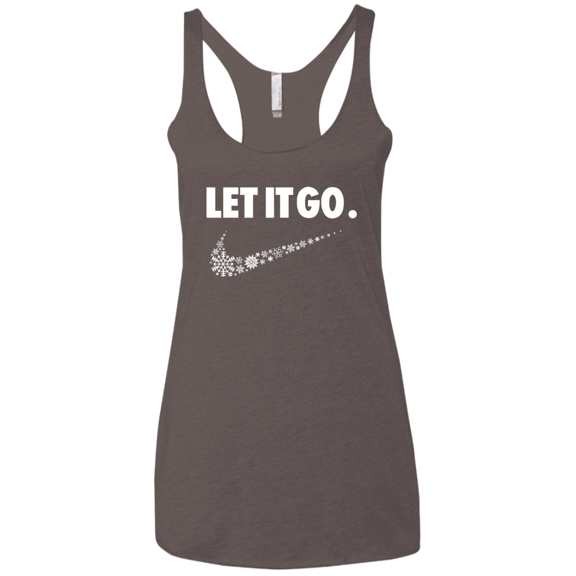 T-Shirts Macchiato / X-Small Let It Go Women's Triblend Racerback Tank