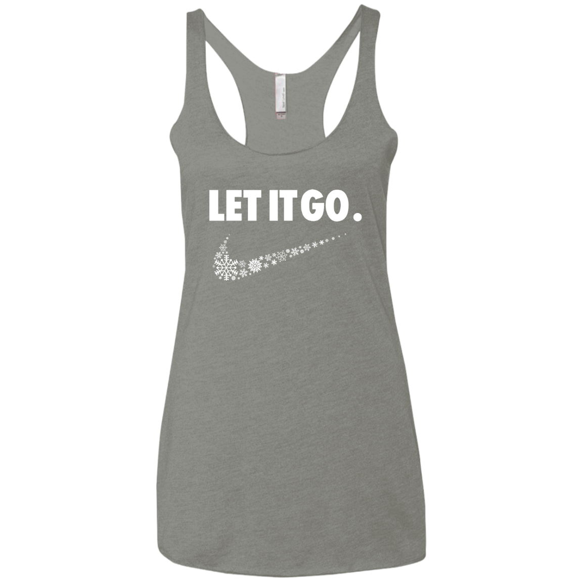 T-Shirts Venetian Grey / X-Small Let It Go Women's Triblend Racerback Tank