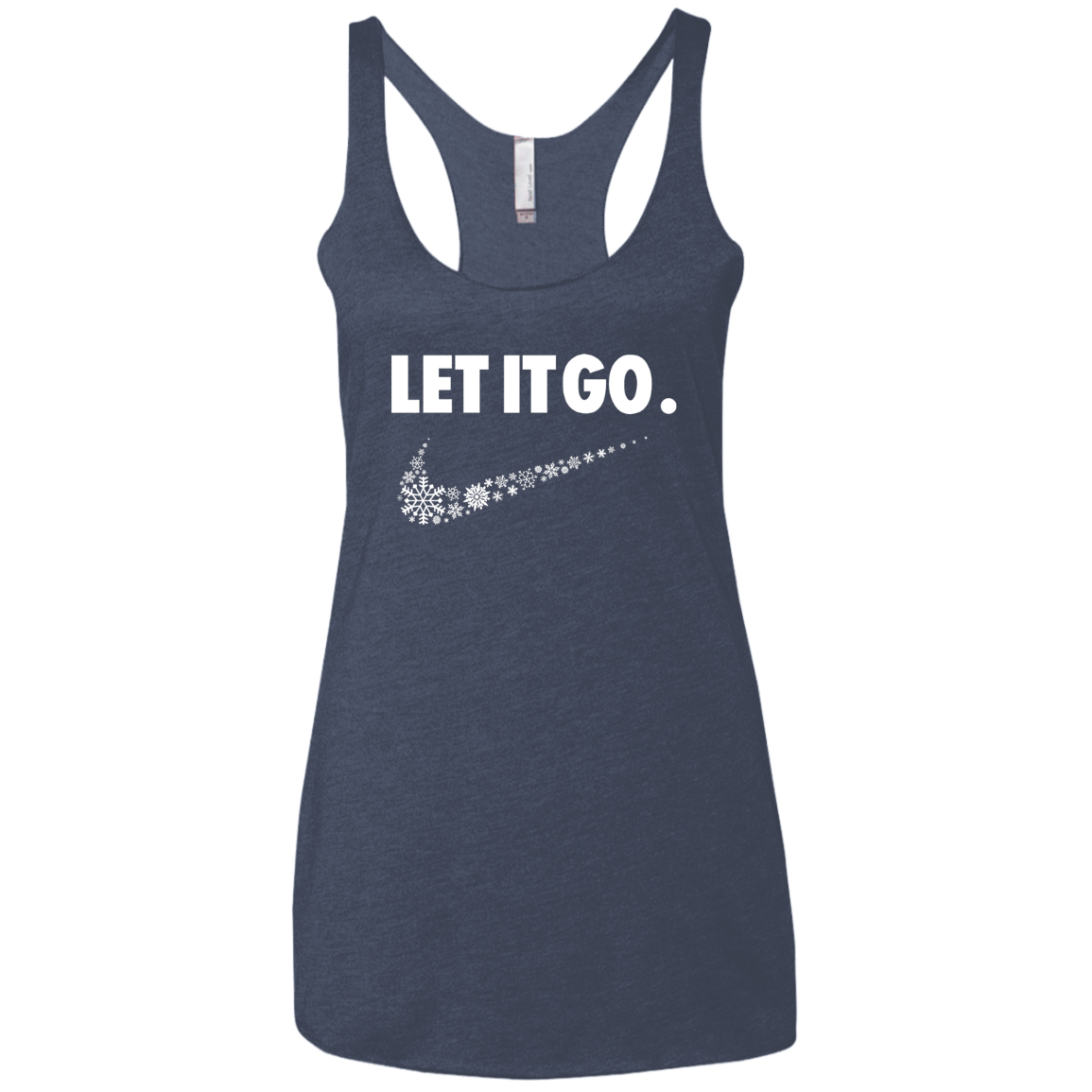 T-Shirts Vintage Navy / X-Small Let It Go Women's Triblend Racerback Tank