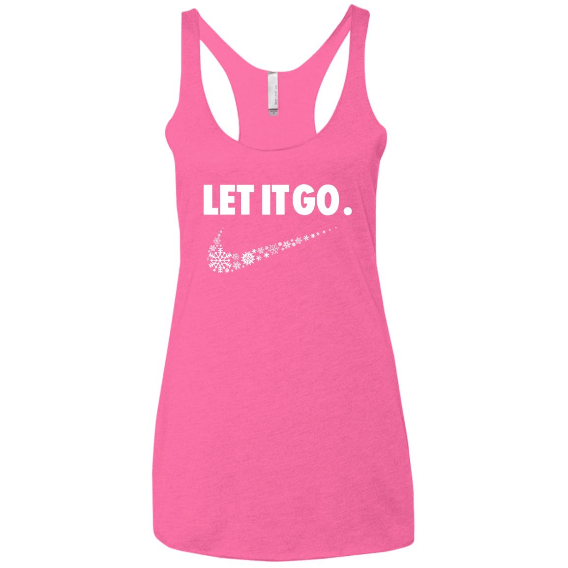 T-Shirts Vintage Pink / X-Small Let It Go Women's Triblend Racerback Tank
