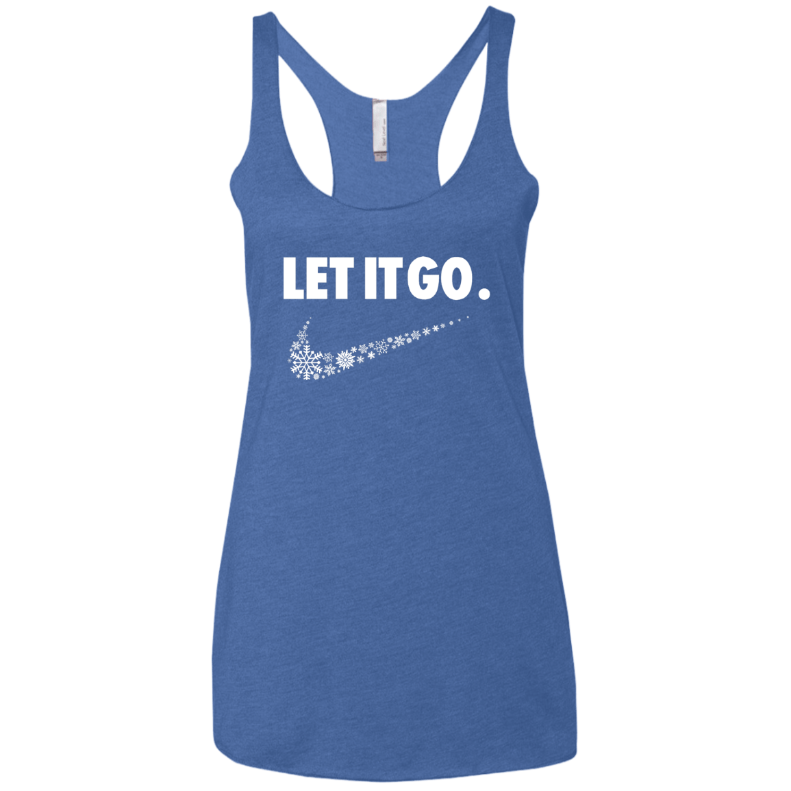 T-Shirts Vintage Royal / X-Small Let It Go Women's Triblend Racerback Tank