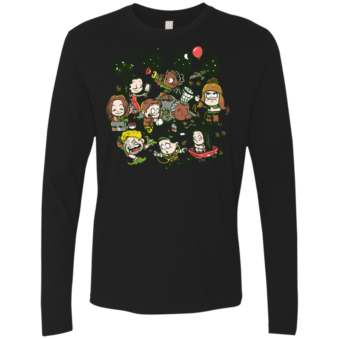 T-Shirts Black / Small Let's Catch Fireflies Men's Premium Long Sleeve