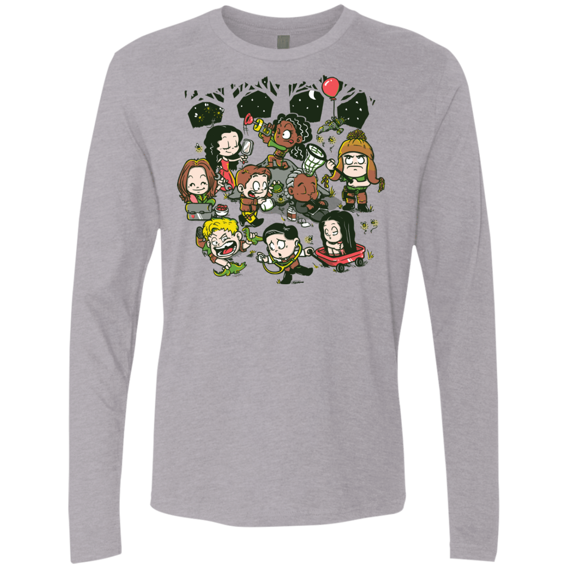 T-Shirts Heather Grey / Small Let's Catch Fireflies Men's Premium Long Sleeve