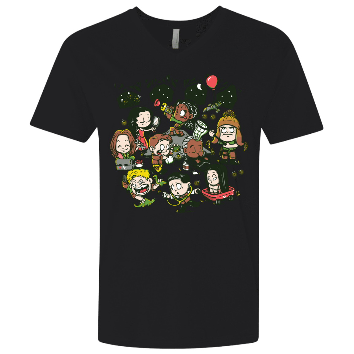 T-Shirts Black / X-Small Let's Catch Fireflies Men's Premium V-Neck