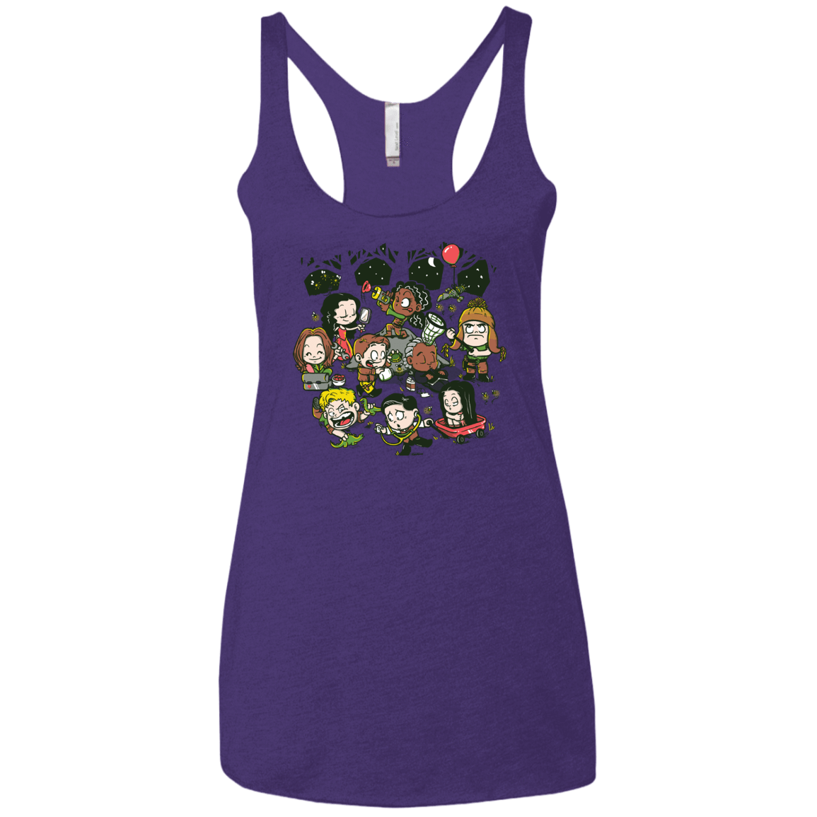 T-Shirts Purple / X-Small Let's Catch Fireflies Women's Triblend Racerback Tank