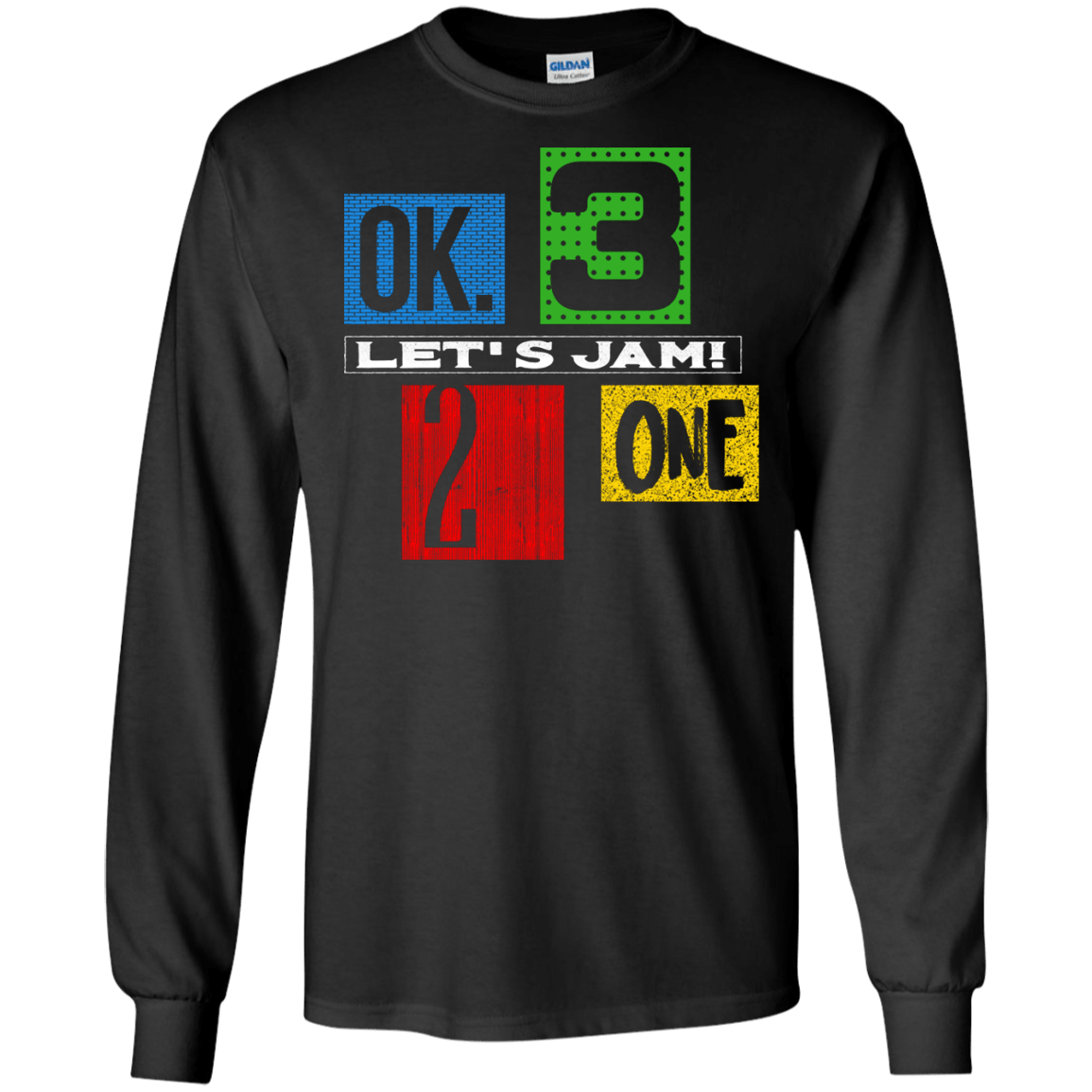 T-Shirts Black / S Let's Jam Men's Long Sleeve T-Shirt