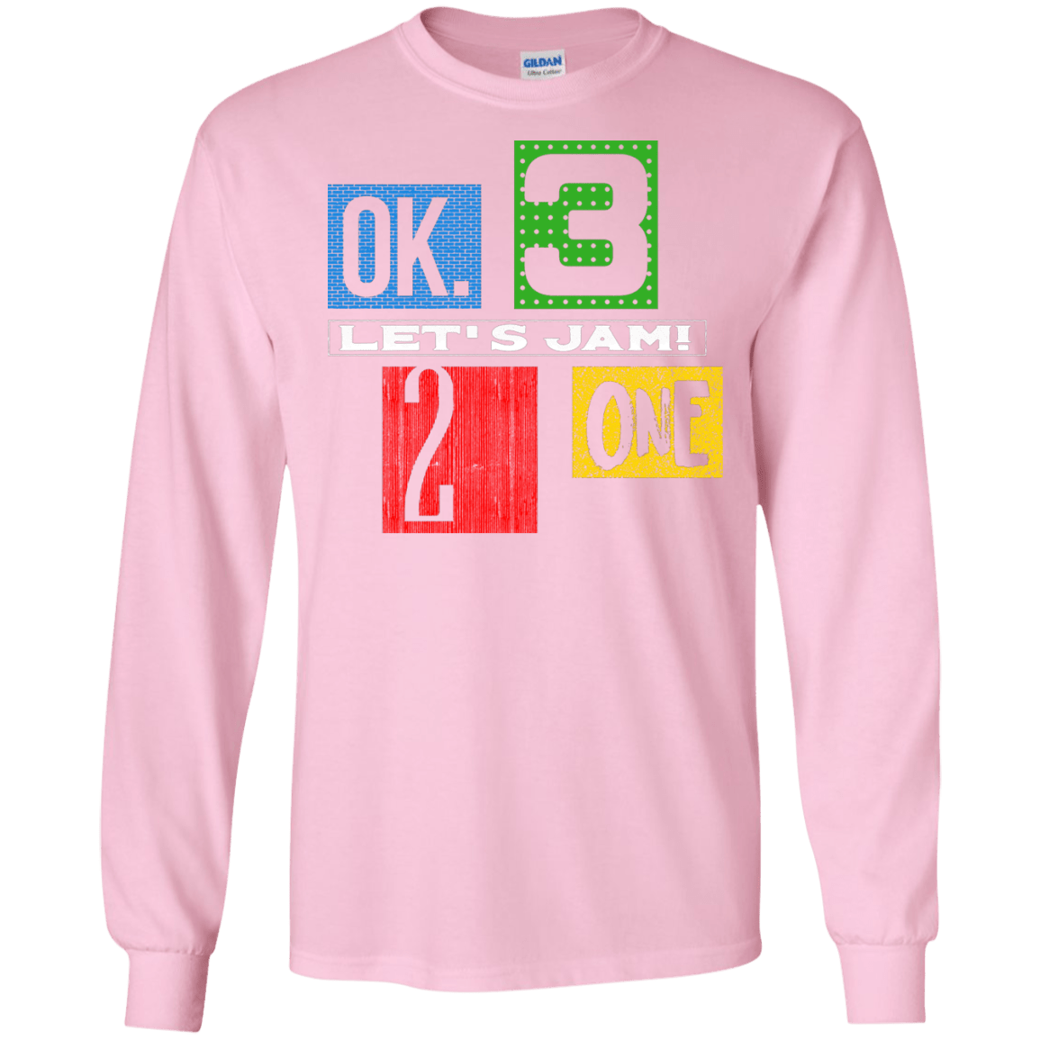 T-Shirts Light Pink / S Let's Jam Men's Long Sleeve T-Shirt