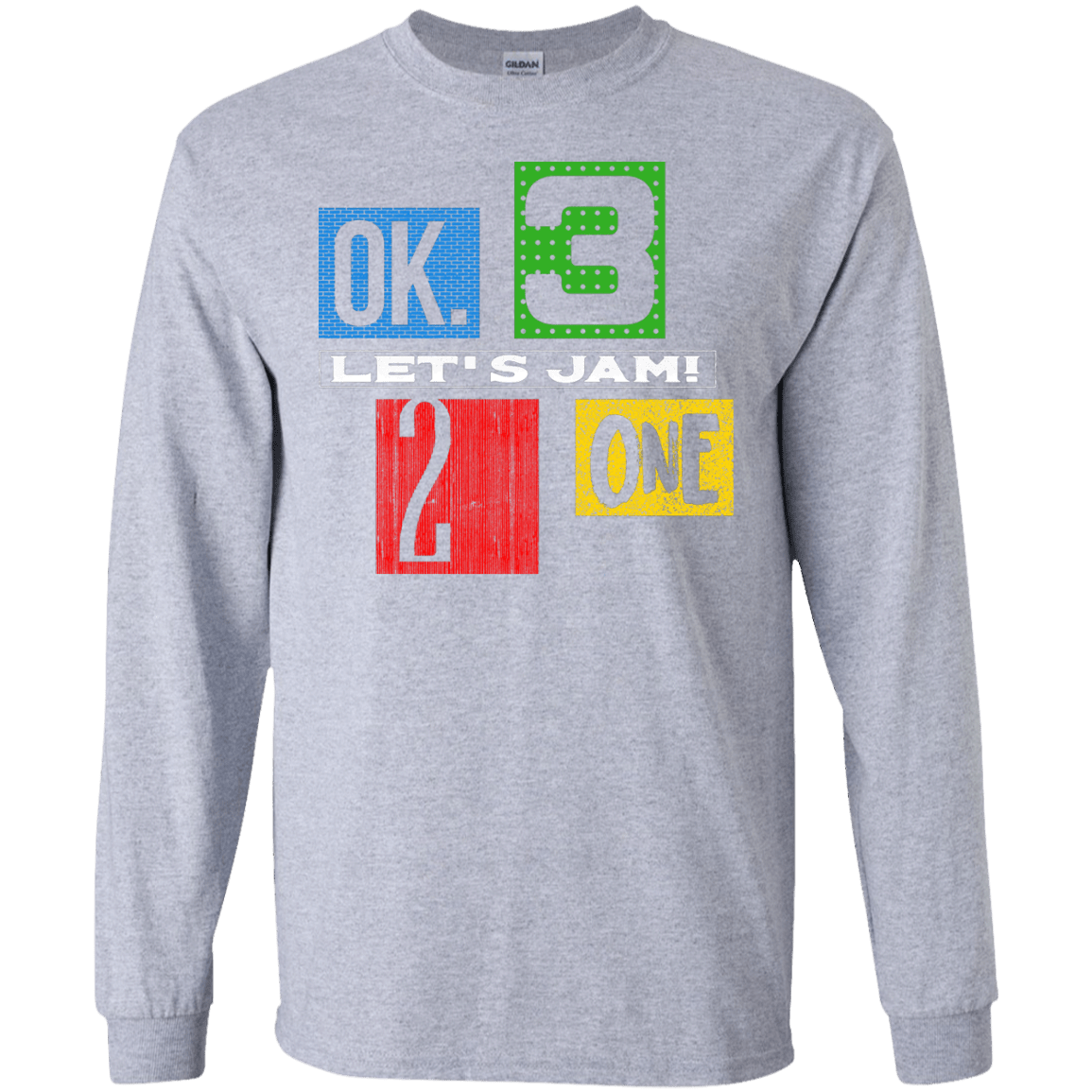 T-Shirts Sport Grey / S Let's Jam Men's Long Sleeve T-Shirt
