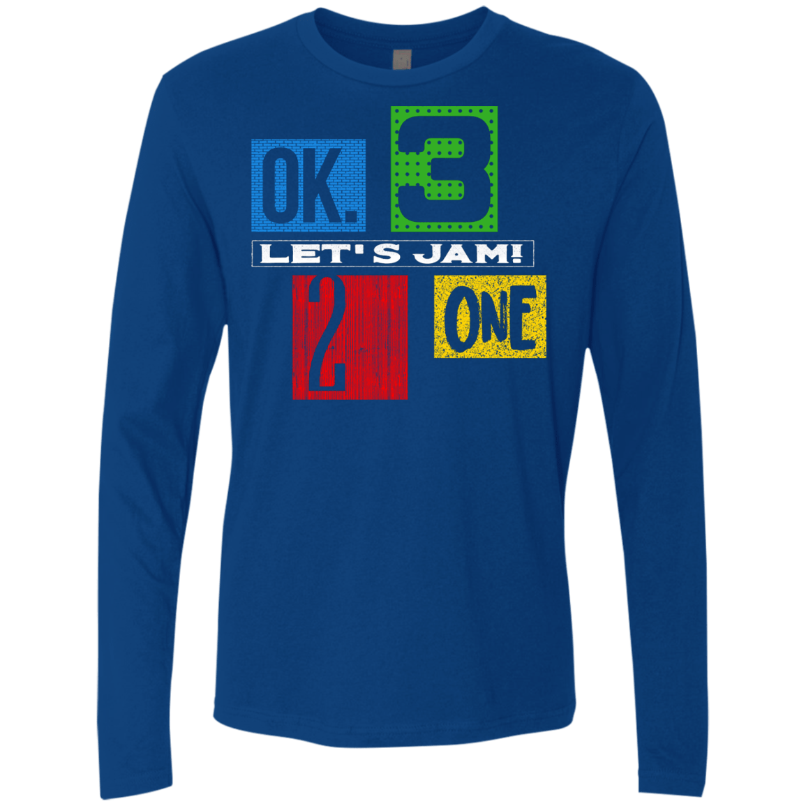 T-Shirts Royal / S Let's Jam Men's Premium Long Sleeve