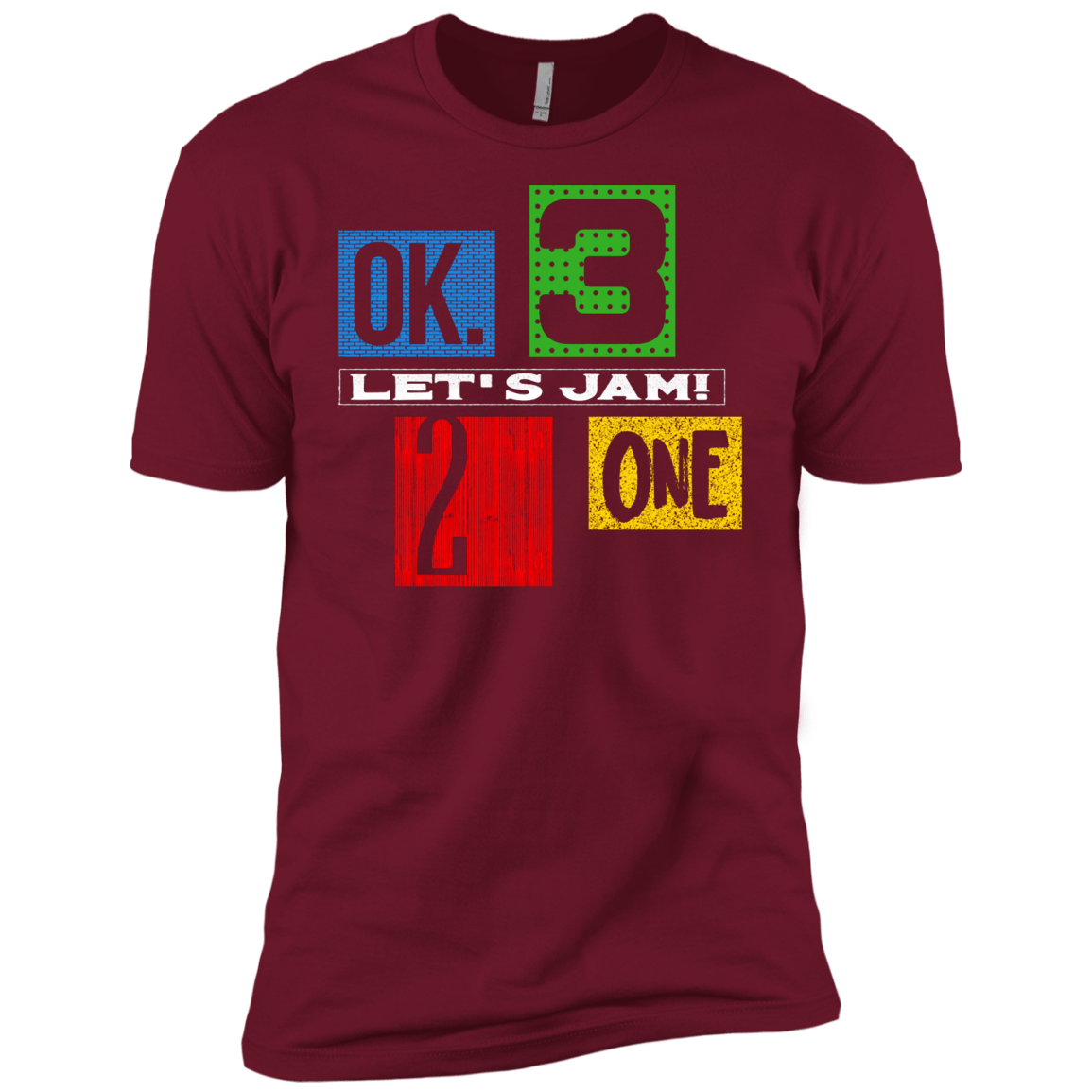 T-Shirts Cardinal / X-Small Let's Jam Men's Premium T-Shirt