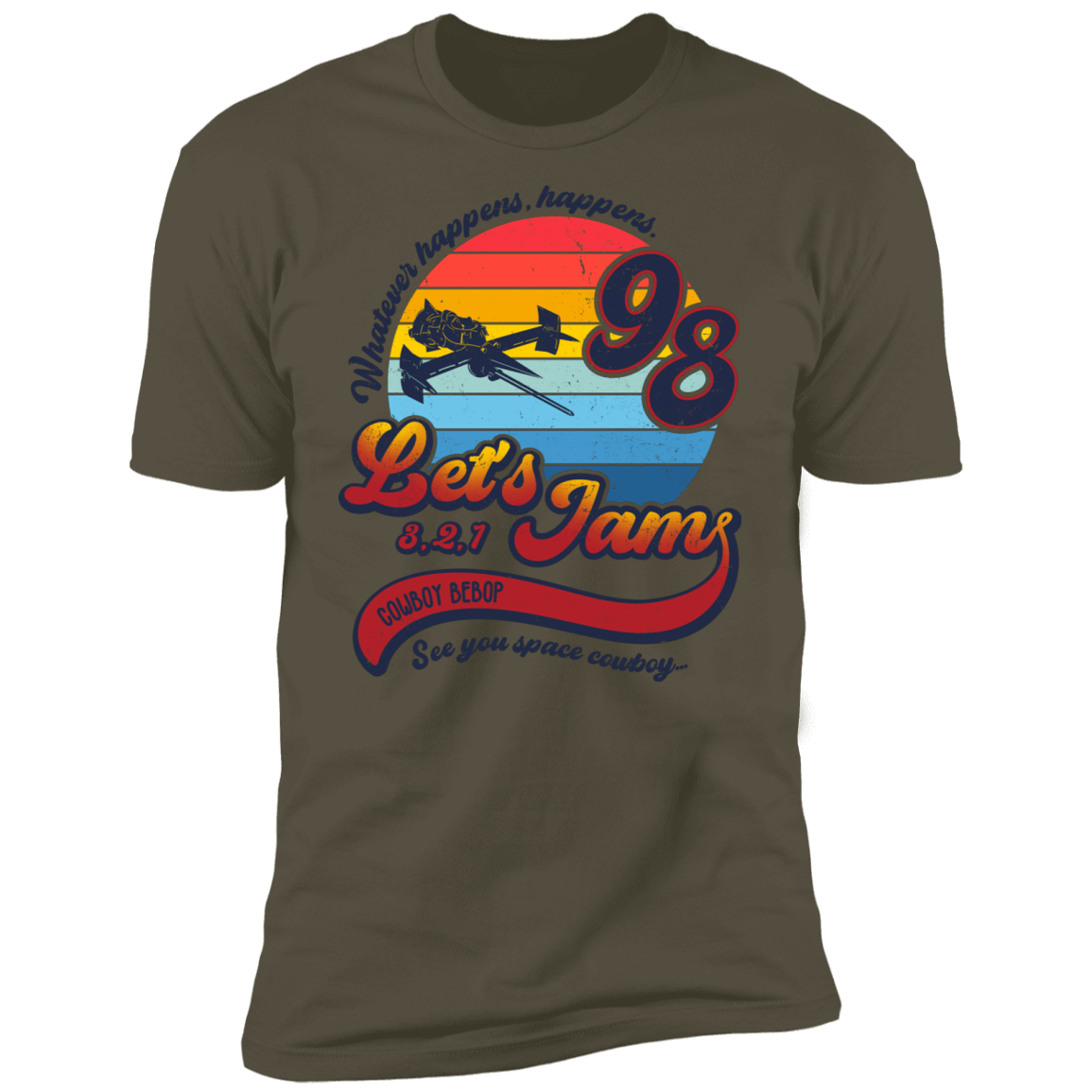 T-Shirts Military Green / S Let's Jam Men's Premium T-Shirt