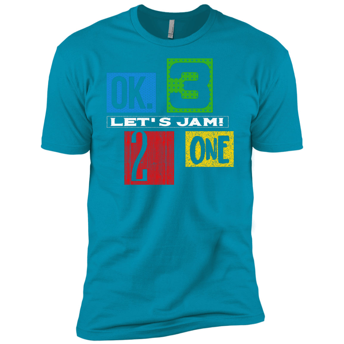 T-Shirts Turquoise / X-Small Let's Jam Men's Premium T-Shirt