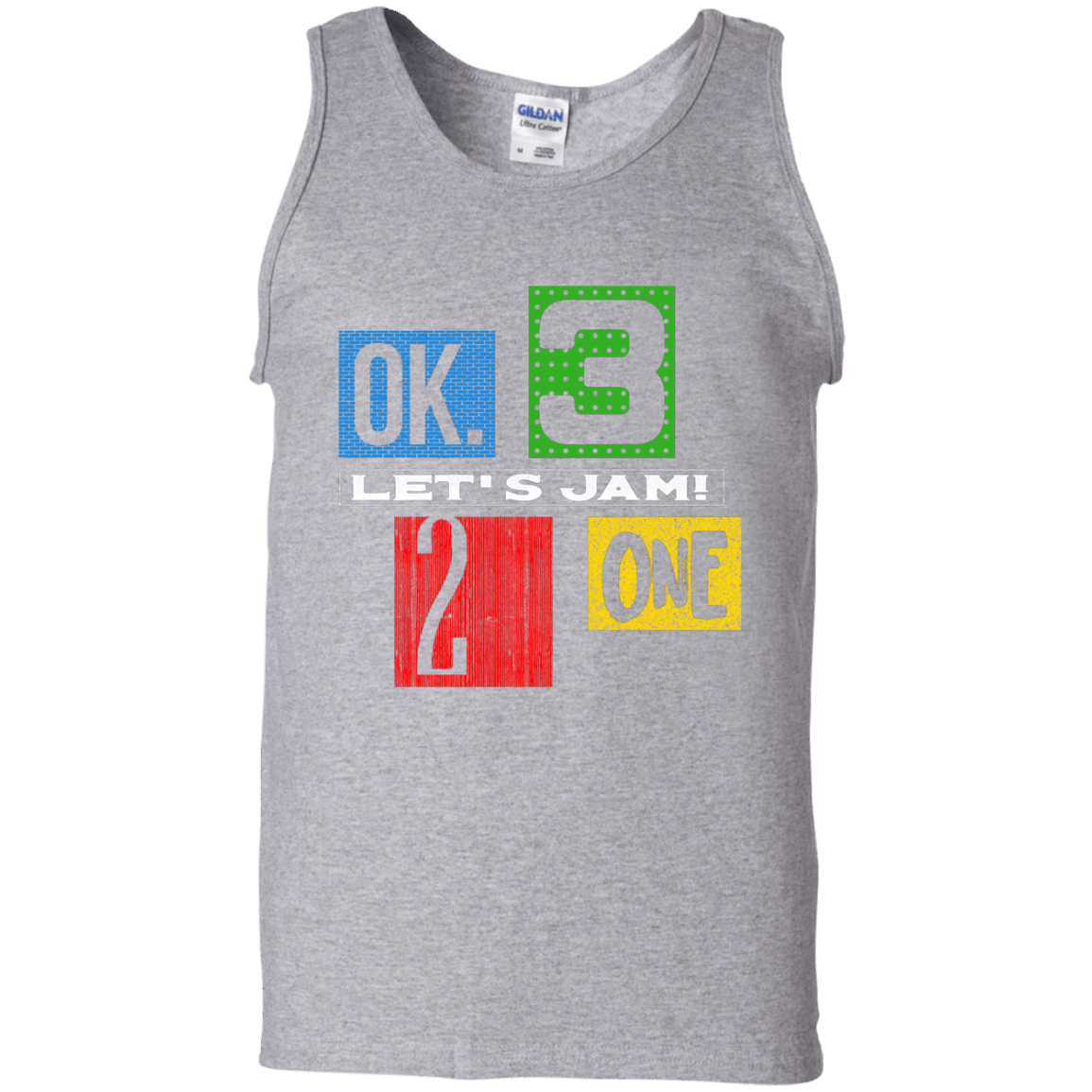 T-Shirts Sport Grey / S Let's Jam Men's Tank Top