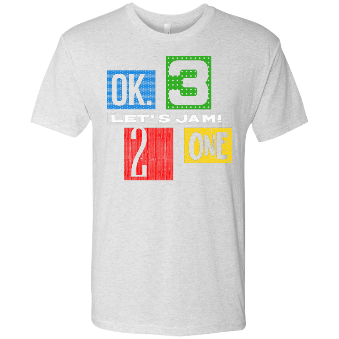 T-Shirts Heather White / S Let's Jam Men's Triblend T-Shirt