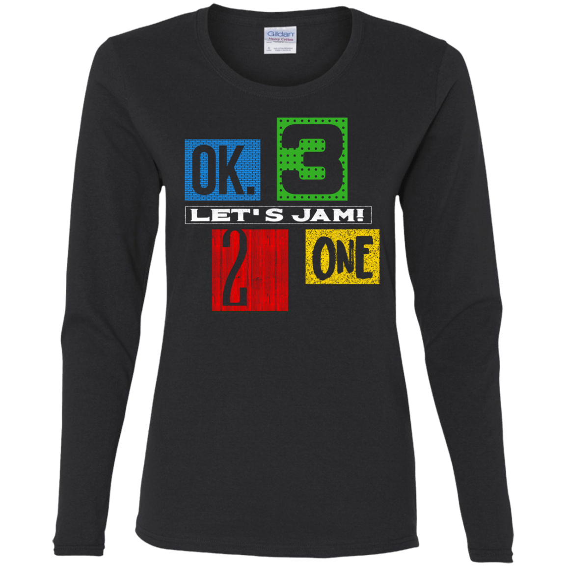 T-Shirts Black / S Let's Jam Women's Long Sleeve T-Shirt