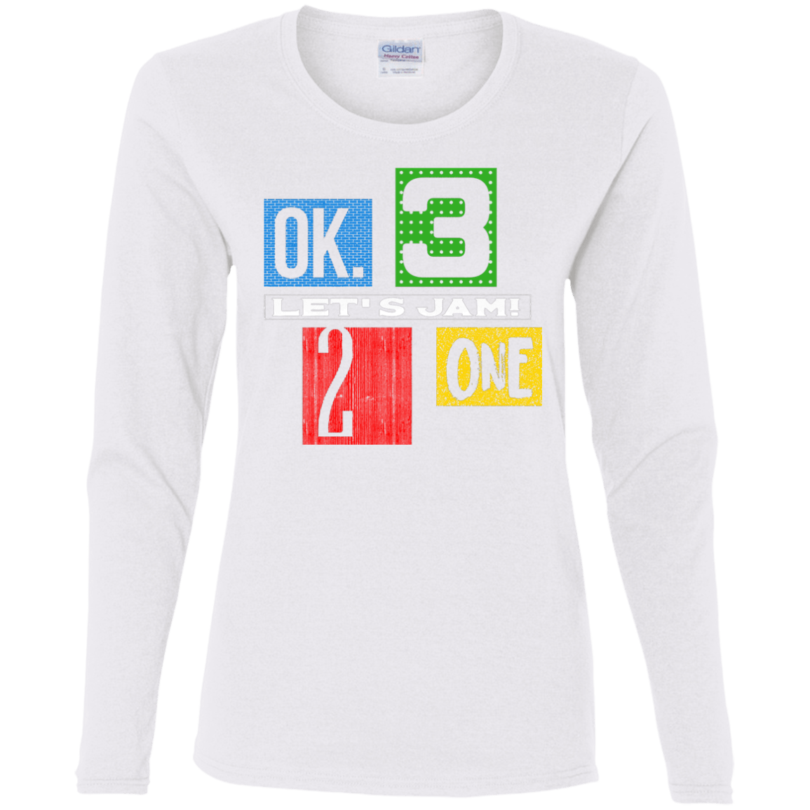 T-Shirts White / S Let's Jam Women's Long Sleeve T-Shirt
