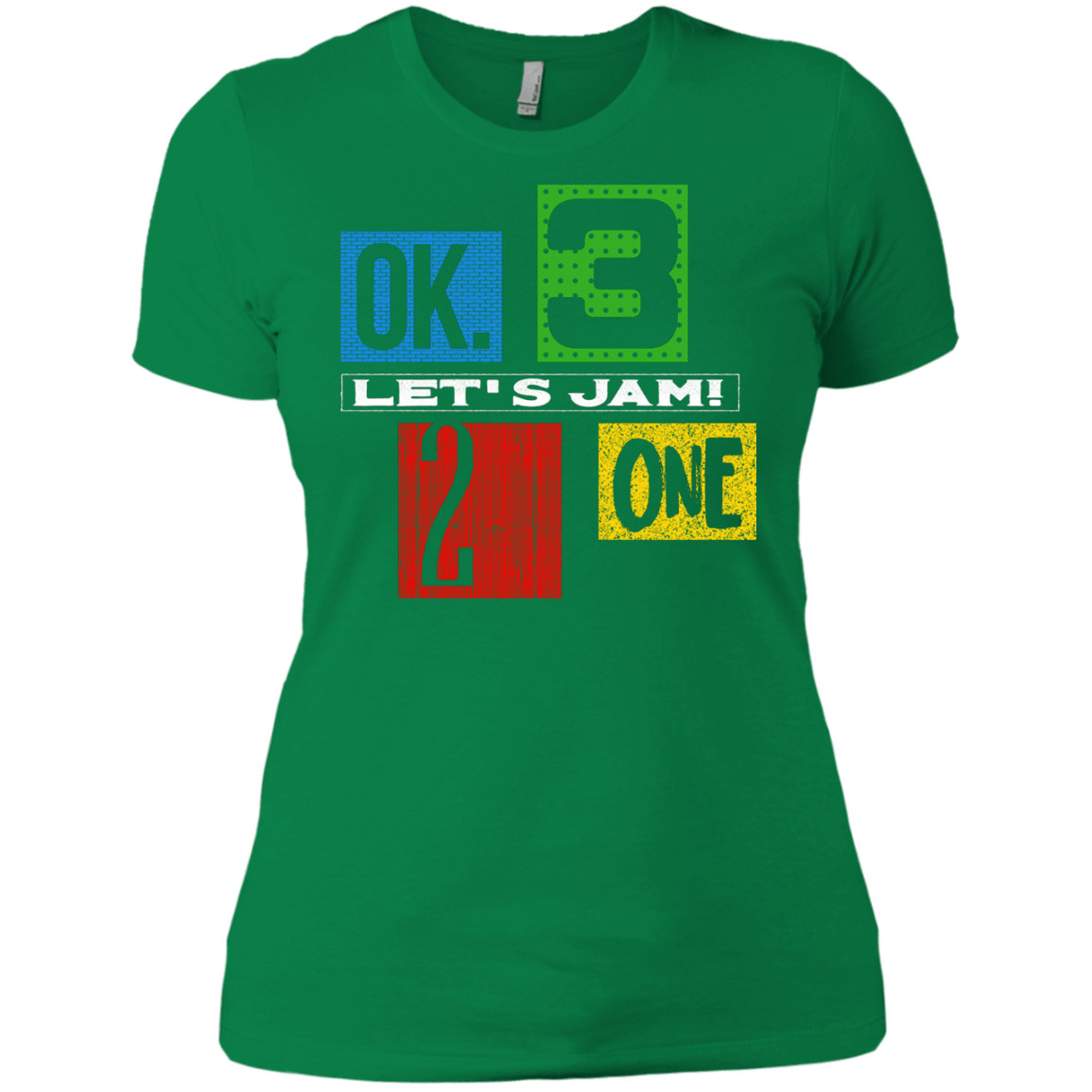 T-Shirts Kelly Green / X-Small Let's Jam Women's Premium T-Shirt