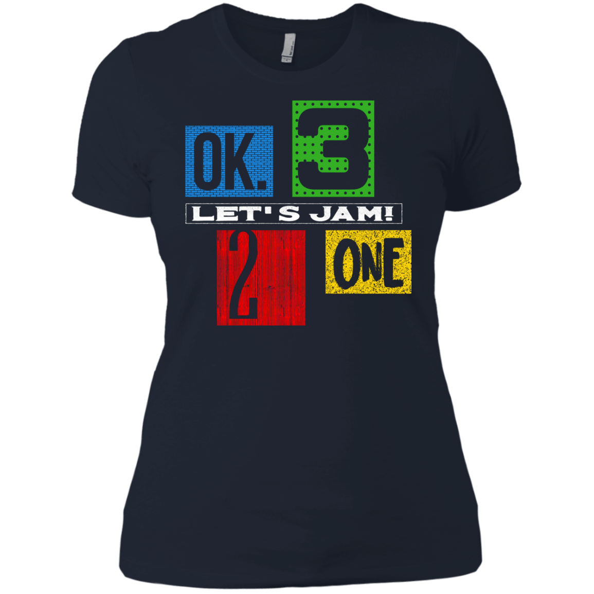 T-Shirts Midnight Navy / X-Small Let's Jam Women's Premium T-Shirt