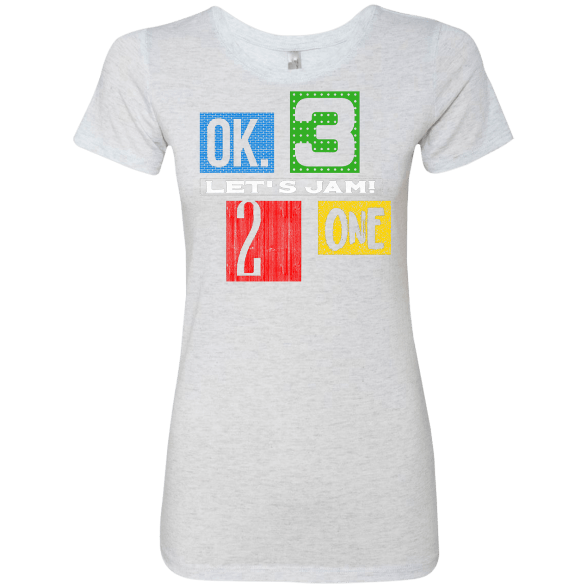 T-Shirts Heather White / S Let's Jam Women's Triblend T-Shirt