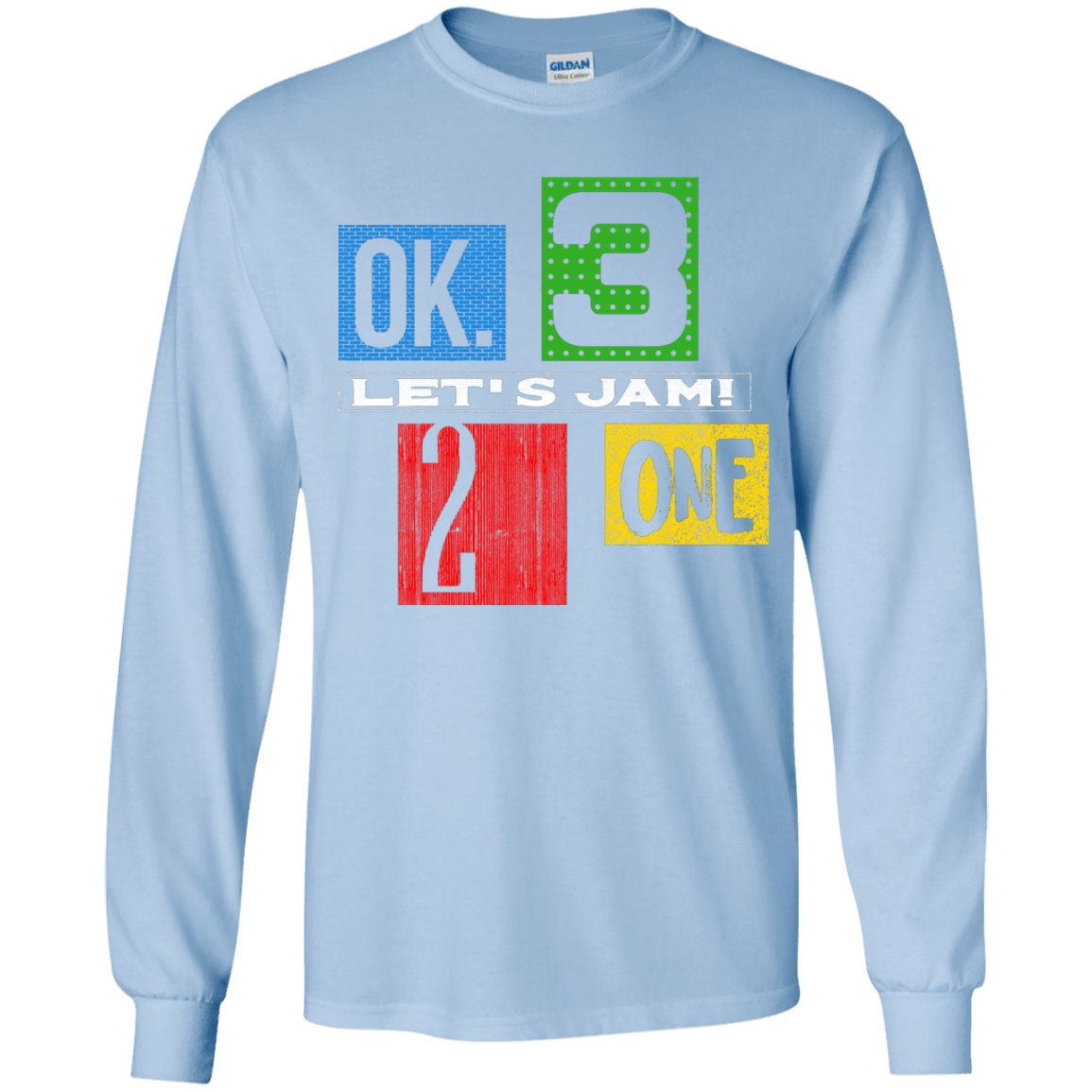 T-Shirts Light Blue / YS Let's Jam Youth Long Sleeve T-Shirt