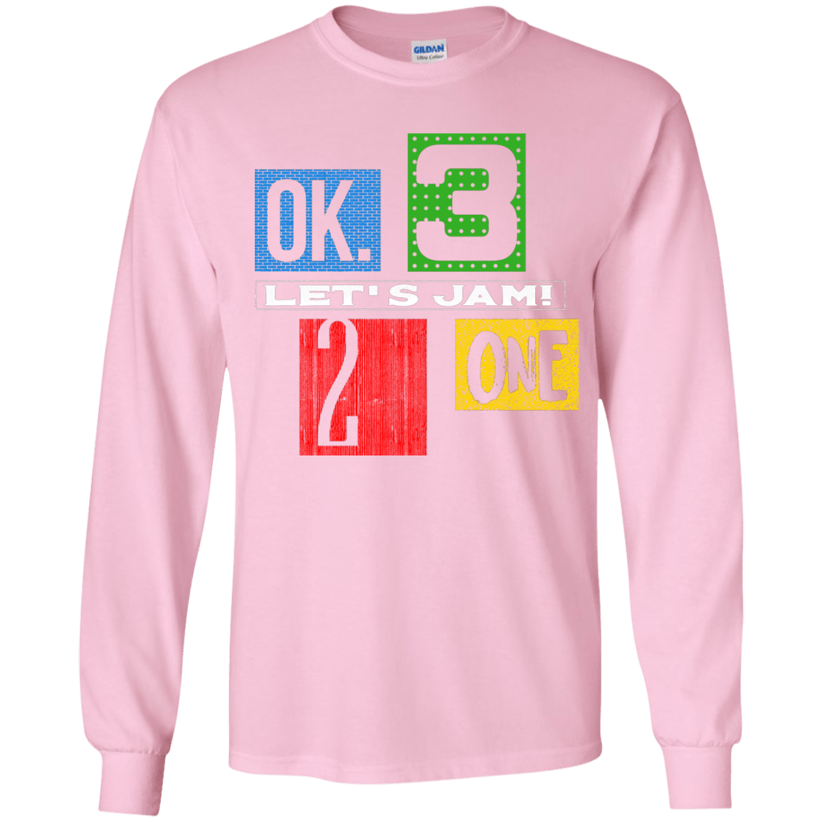 T-Shirts Light Pink / YS Let's Jam Youth Long Sleeve T-Shirt