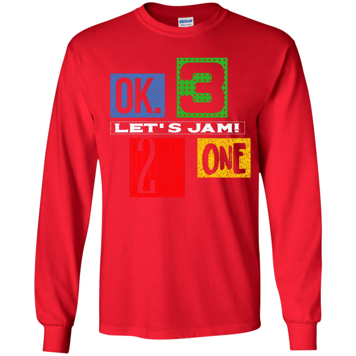 T-Shirts Red / YS Let's Jam Youth Long Sleeve T-Shirt