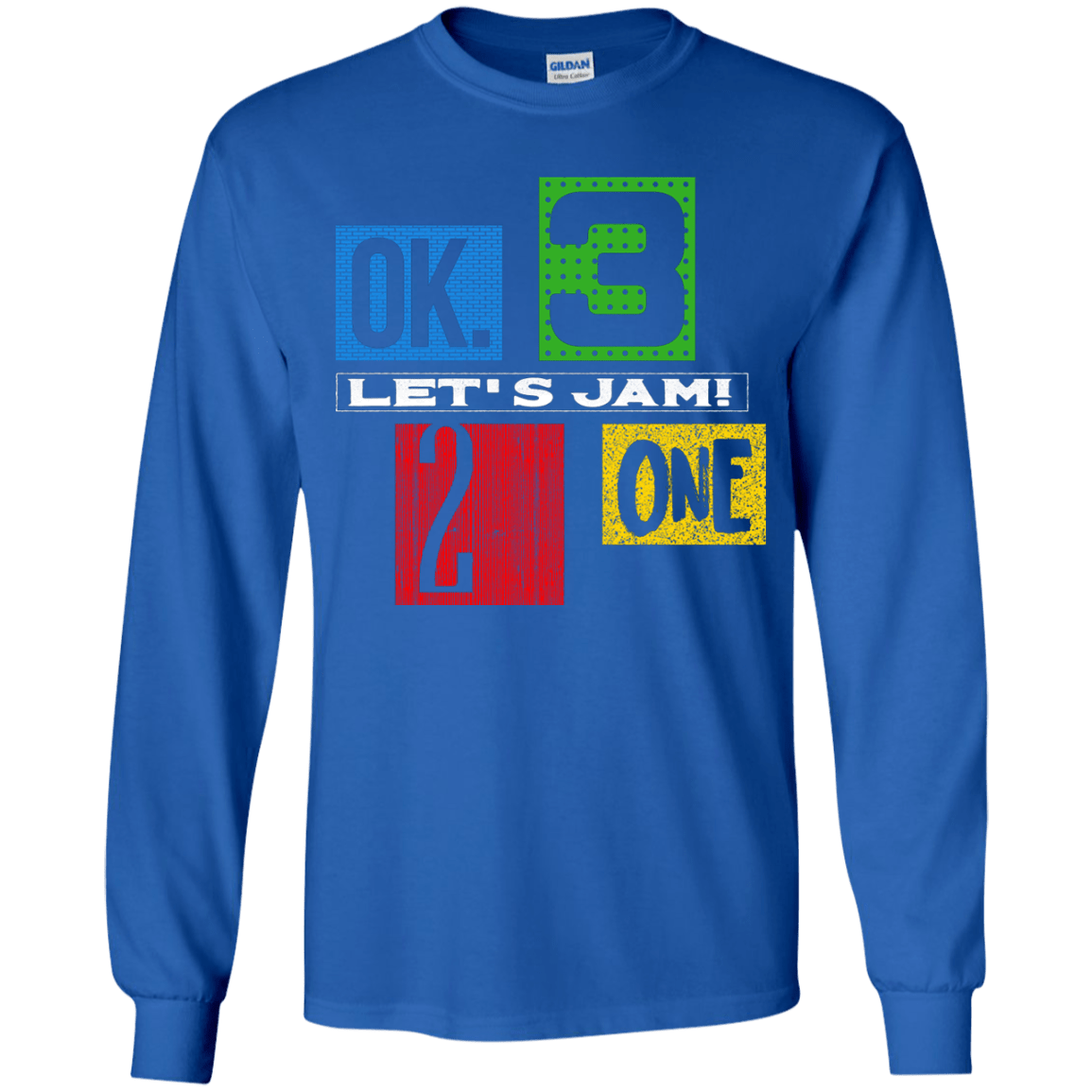 T-Shirts Royal / YS Let's Jam Youth Long Sleeve T-Shirt