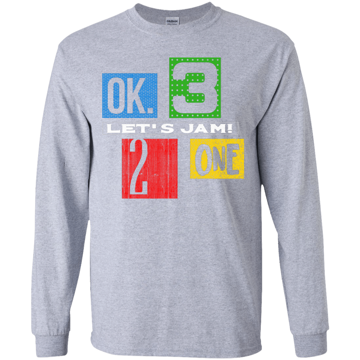 T-Shirts Sport Grey / YS Let's Jam Youth Long Sleeve T-Shirt