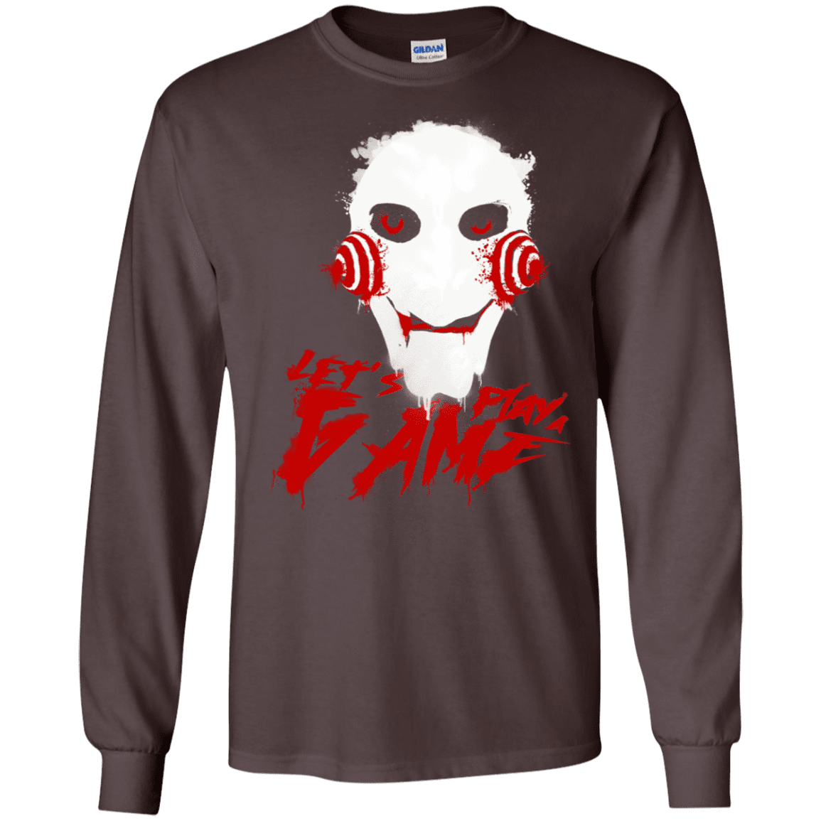 T-Shirts Dark Chocolate / S Let's Play A Game Men's Long Sleeve T-Shirt