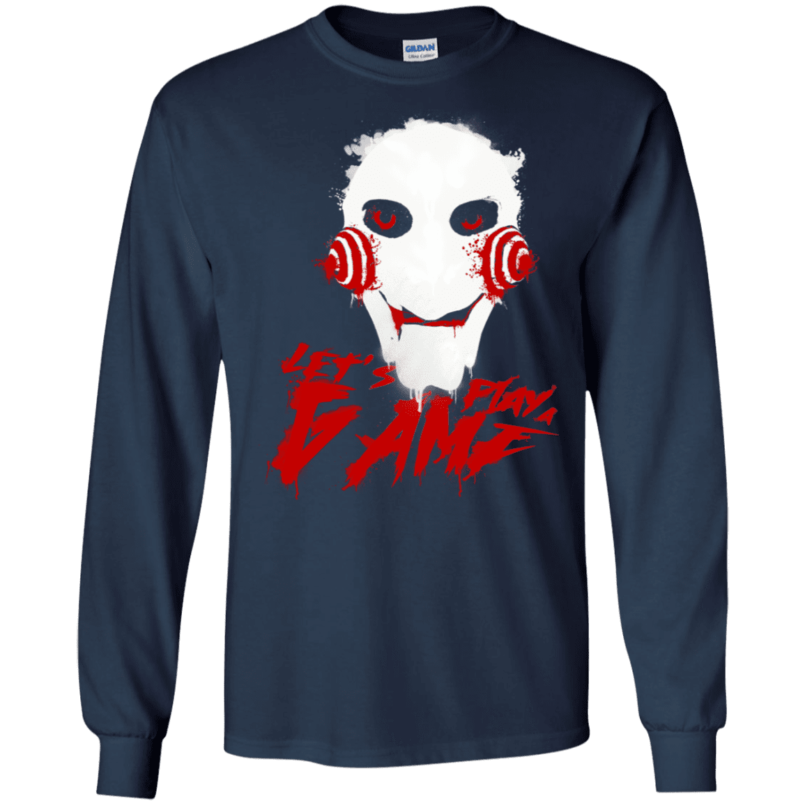 T-Shirts Navy / S Let's Play A Game Men's Long Sleeve T-Shirt