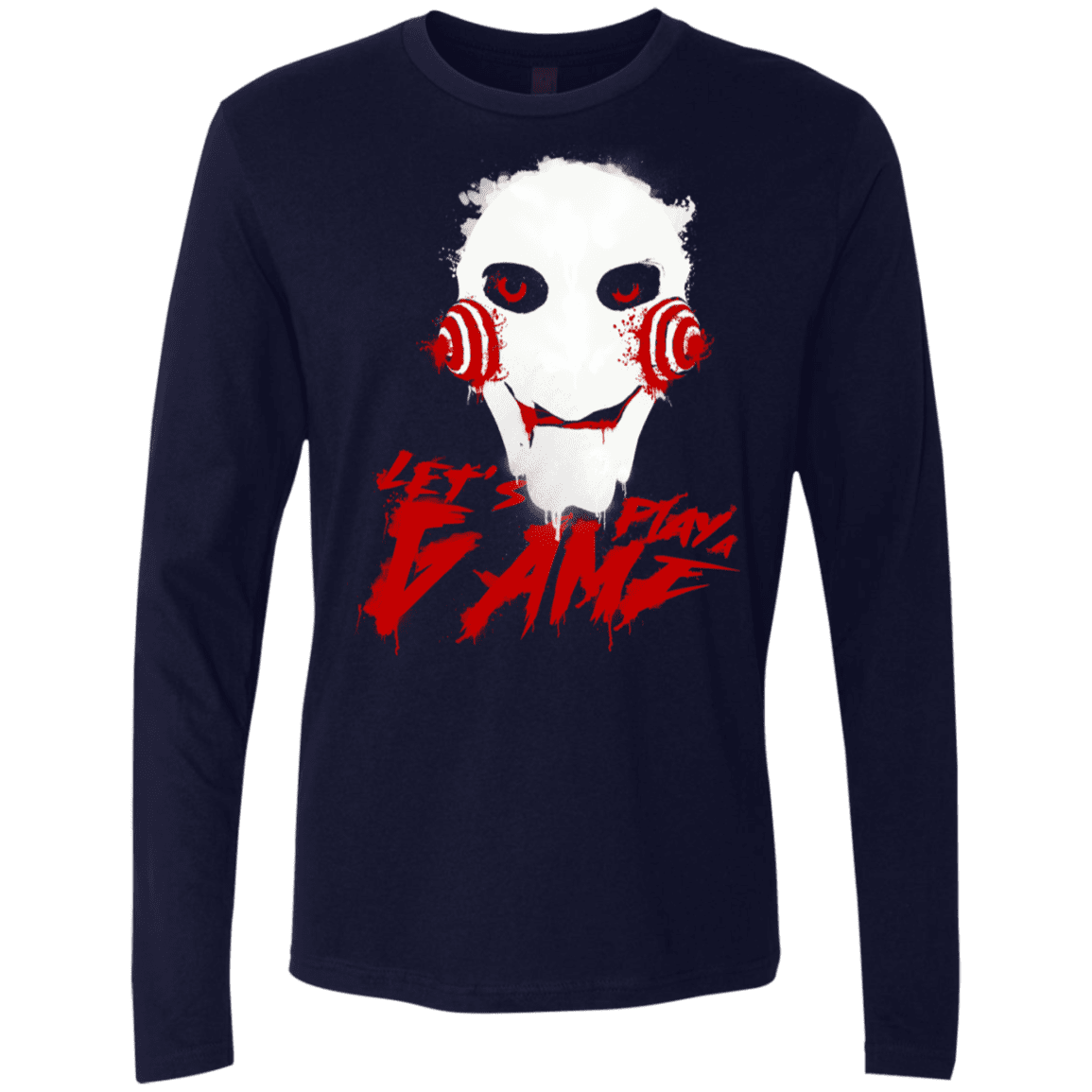 T-Shirts Midnight Navy / S Let's Play A Game Men's Premium Long Sleeve