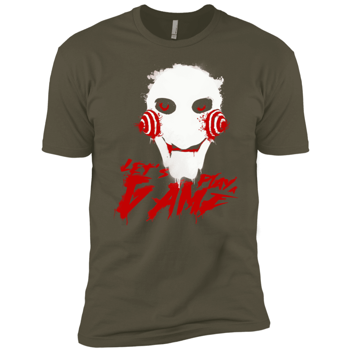 T-Shirts Military Green / X-Small Let's Play A Game Men's Premium T-Shirt