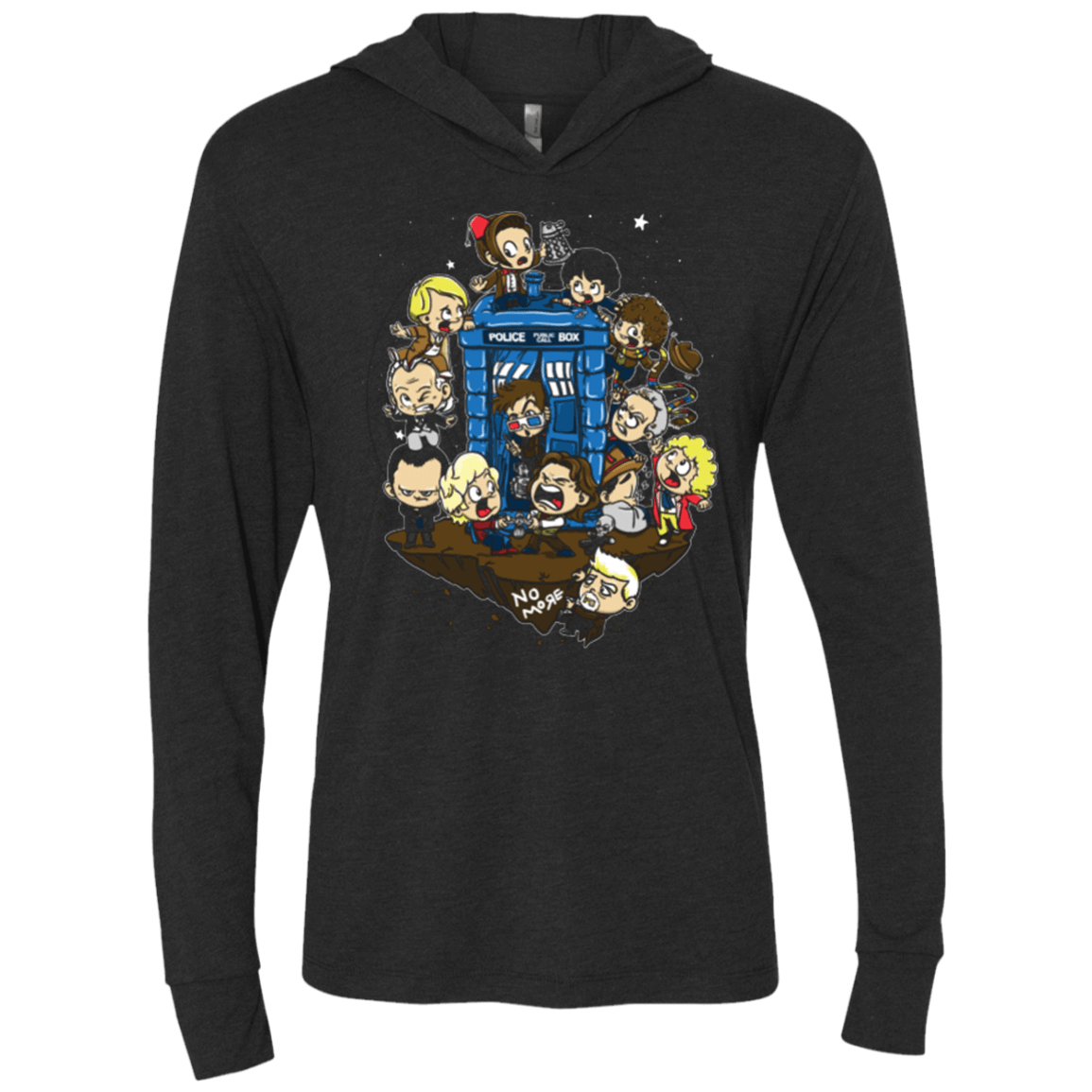 T-Shirts Vintage Black / X-Small Let's Play Doctor Triblend Long Sleeve Hoodie Tee