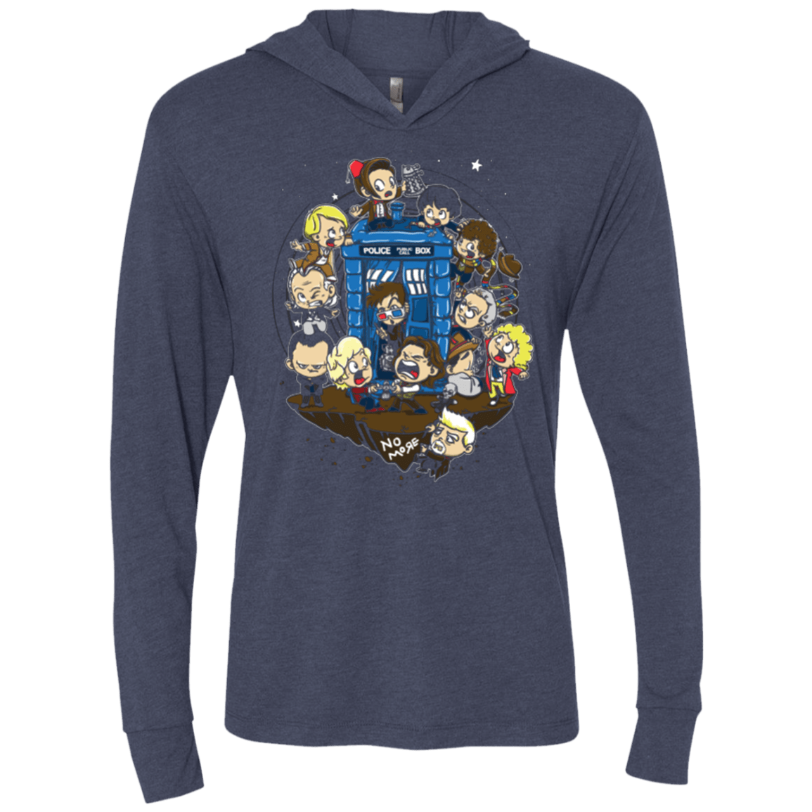 T-Shirts Vintage Navy / X-Small Let's Play Doctor Triblend Long Sleeve Hoodie Tee