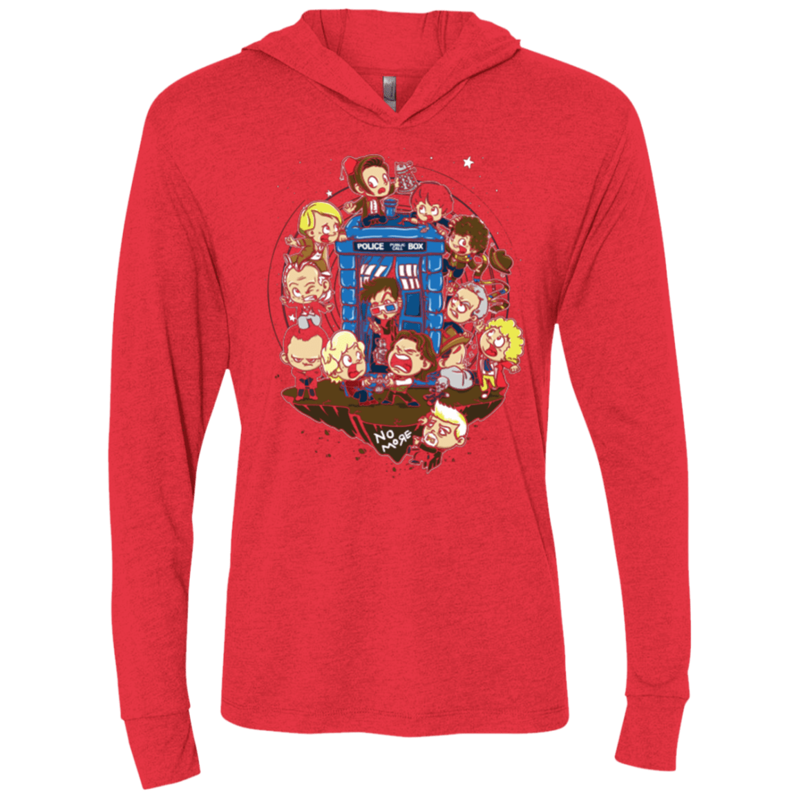 T-Shirts Vintage Red / X-Small Let's Play Doctor Triblend Long Sleeve Hoodie Tee