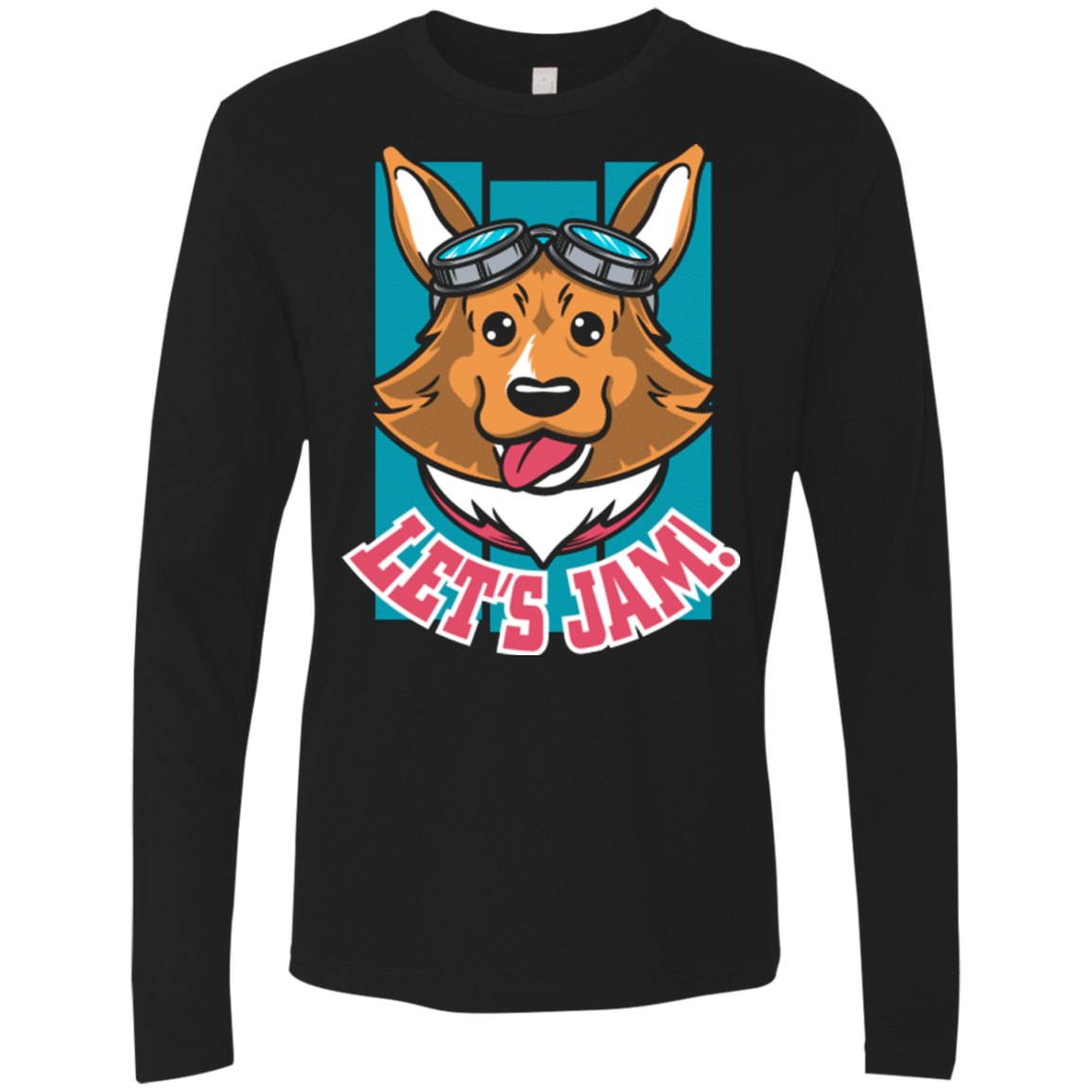 T-Shirts Black / Small Lets Jam (2) Men's Premium Long Sleeve