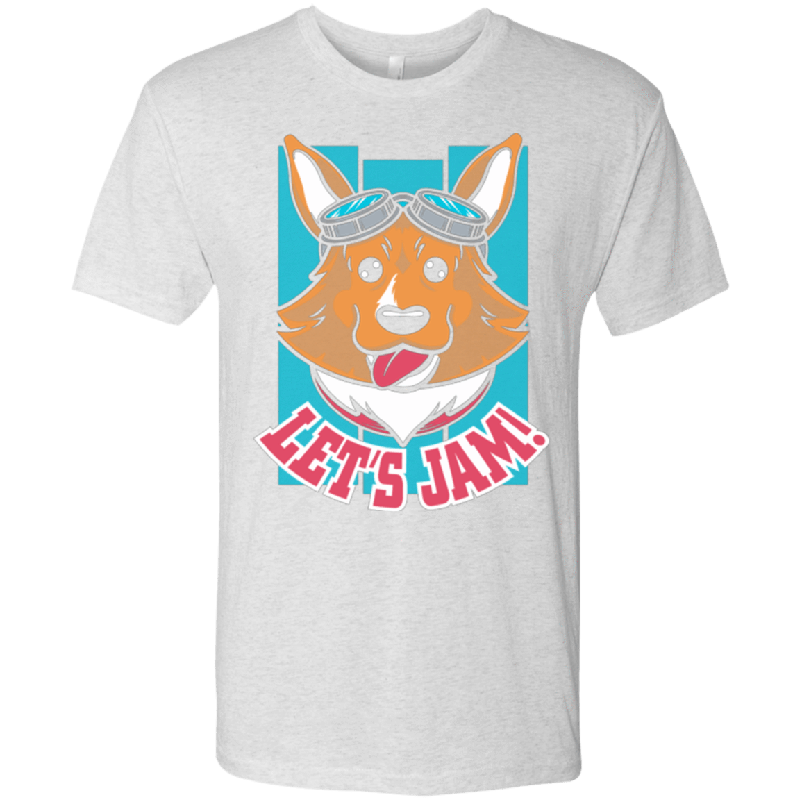 T-Shirts Heather White / Small Lets Jam (2) Men's Triblend T-Shirt