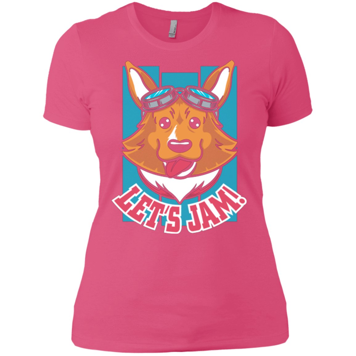 T-Shirts Hot Pink / X-Small Lets Jam (2) Women's Premium T-Shirt