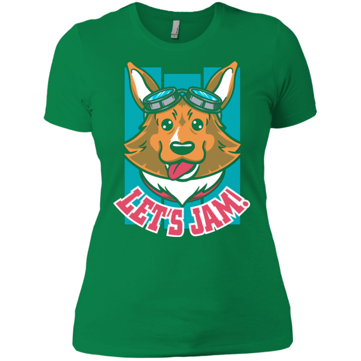 T-Shirts Kelly Green / X-Small Lets Jam (2) Women's Premium T-Shirt