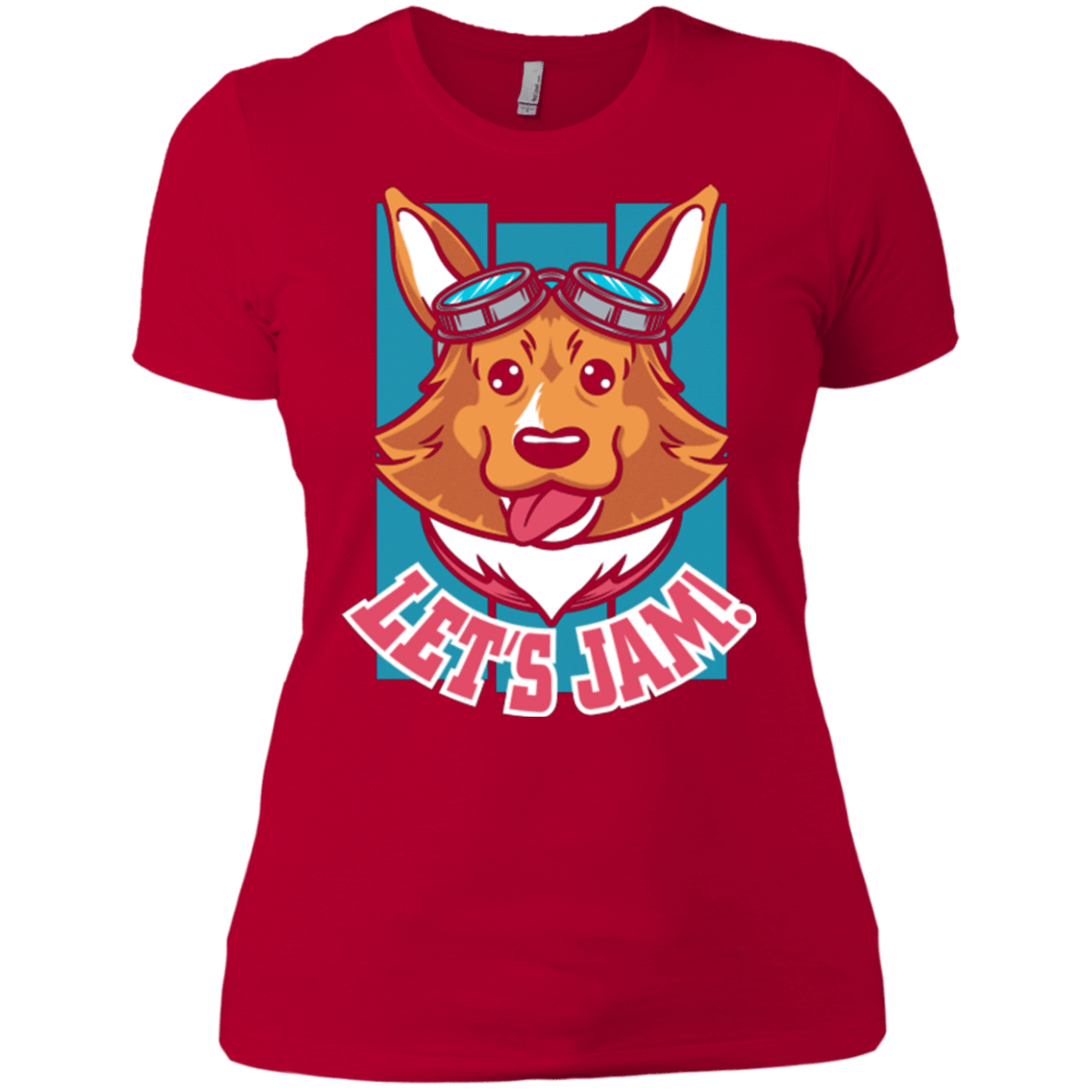 T-Shirts Red / X-Small Lets Jam (2) Women's Premium T-Shirt