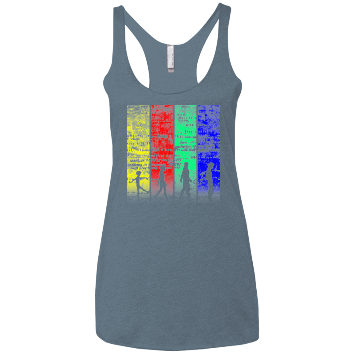 T-Shirts Indigo / X-Small Lets jam Women's Triblend Racerback Tank