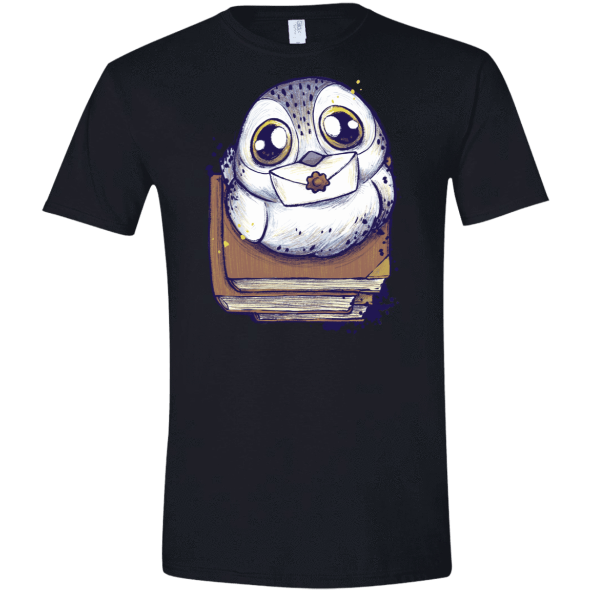 T-Shirts Black / X-Small Letter Men's Semi-Fitted Softstyle