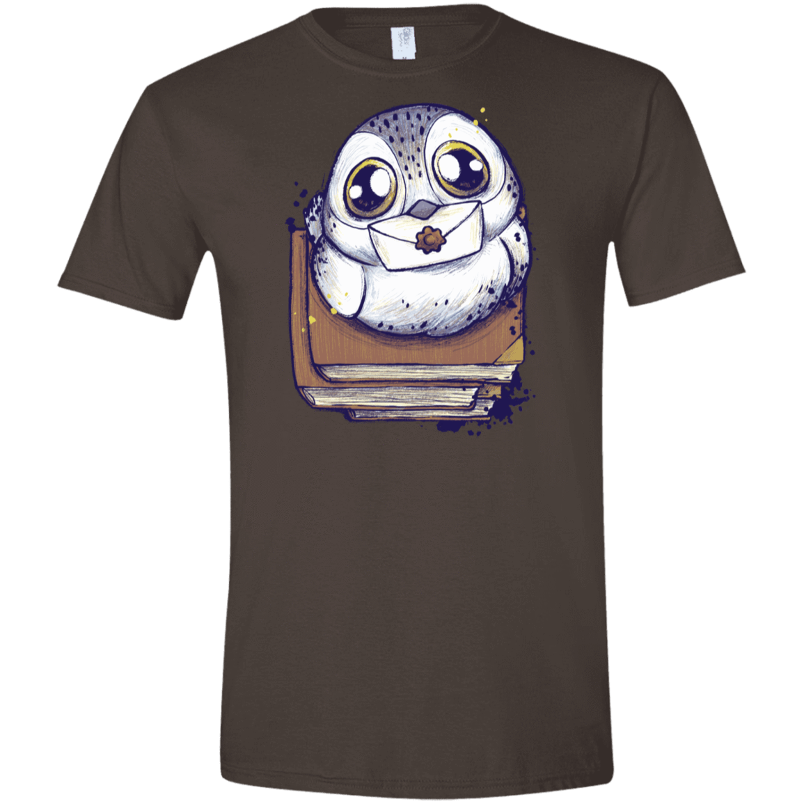 T-Shirts Dark Chocolate / S Letter Men's Semi-Fitted Softstyle