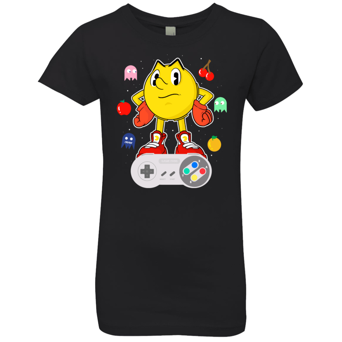T-Shirts Black / YXS Lever Pac-Man Girls Premium T-Shirt
