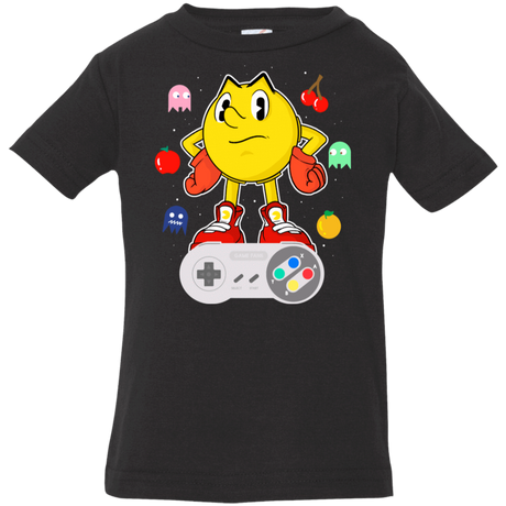 T-Shirts Black / 6 Months Lever Pac-Man Infant Premium T-Shirt