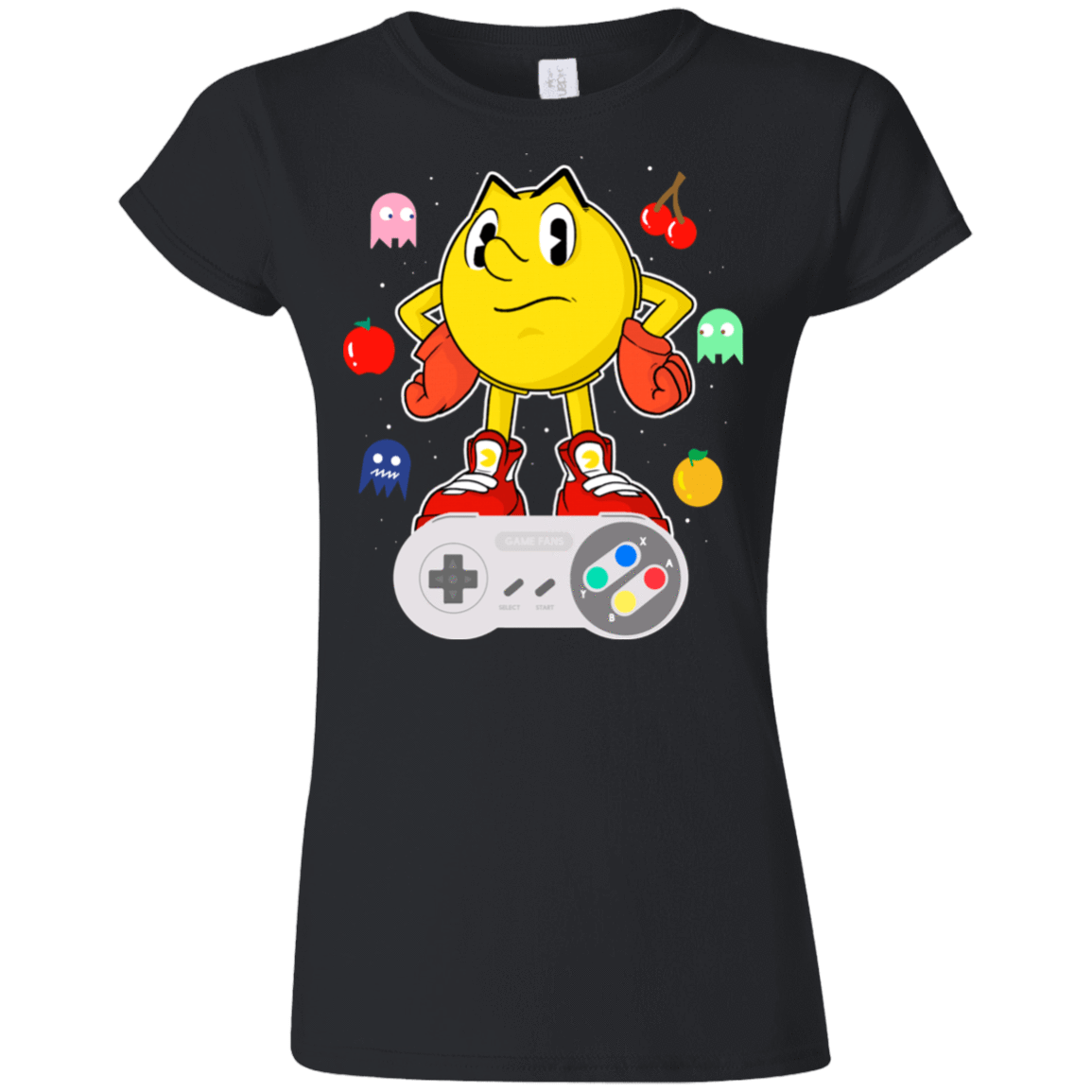 T-Shirts Black / S Lever Pac-Man Junior Slimmer-Fit T-Shirt