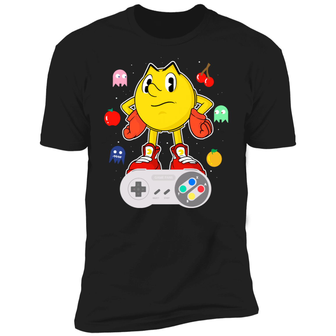 T-Shirts Black / X-Small Lever Pac-Man Men's Premium T-Shirt