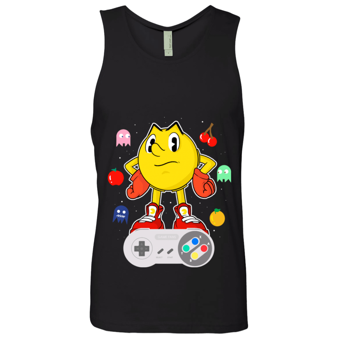 T-Shirts Black / S Lever Pac-Man Men's Premium Tank Top