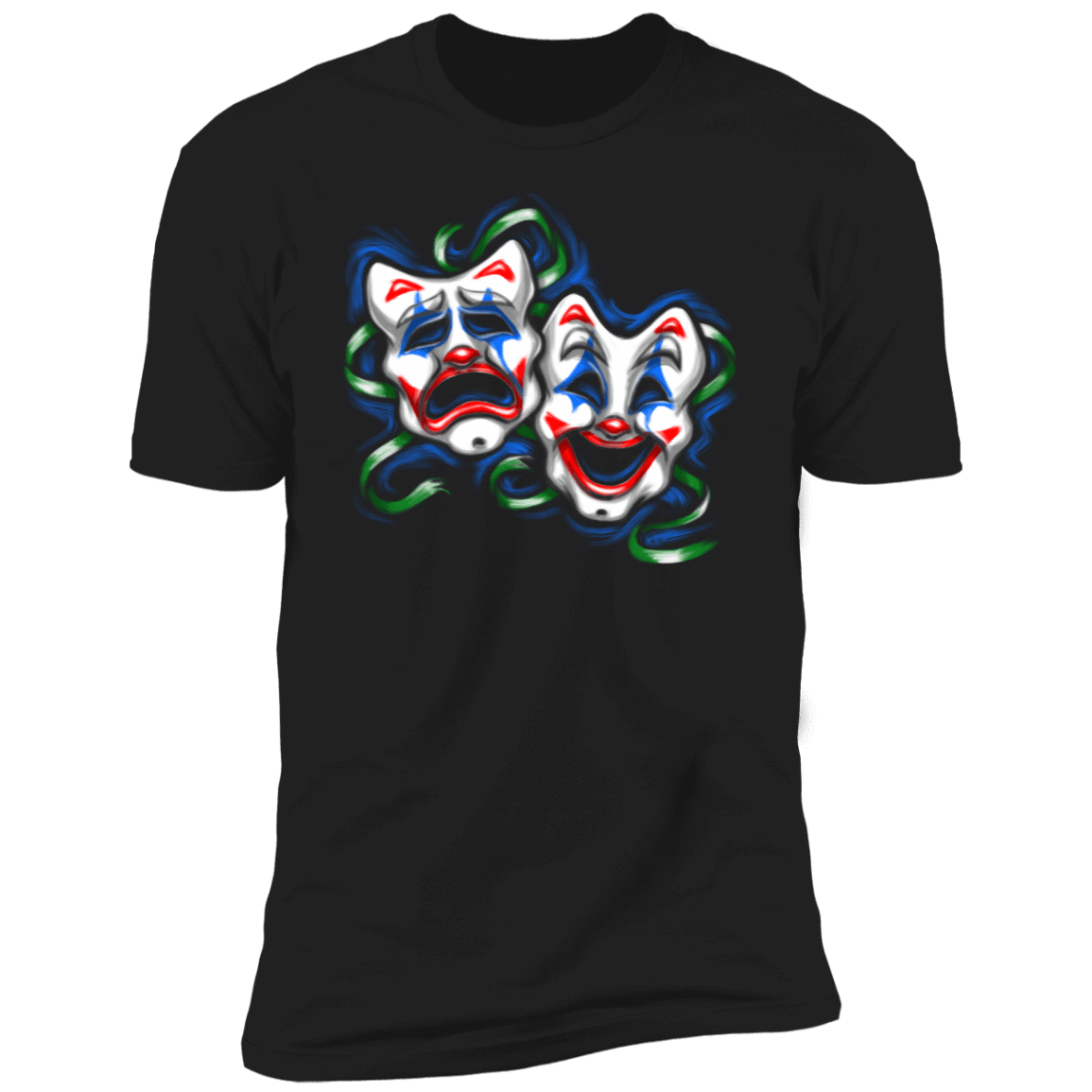 T-Shirts Black / X-Small Life is a Comedy - Tragedy Men's Premium T-Shirt