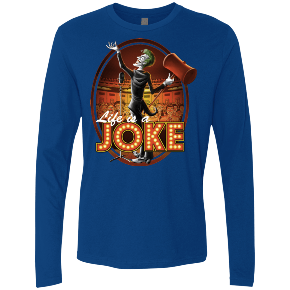 T-Shirts Royal / Small Life Is A Joke Men's Premium Long Sleeve